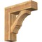 Ekena Millwork Balboa Block Rough Sawn Bracket w/ Offset Brace, Western Red Cedar, 8"W x 28"D x 28"H BKT0806X28X28BOA05RWR - alternate 1